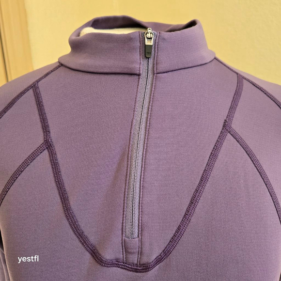 ARC'TERYX purple quarter-zip base layer top M - Picture 5 of 10